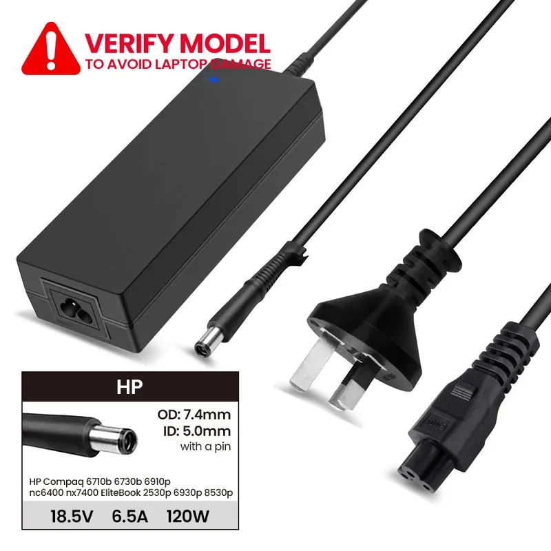 Laptop Power Adapter H1201857450 For HP Compaq 6710b 6730b 6910p nc6400 nx7400 EliteBook 2530p 6930p 8530p (With Pin Inside)