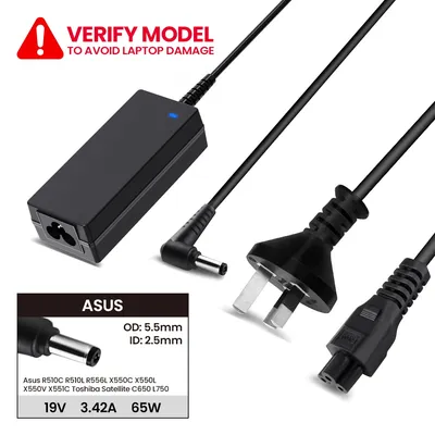 Laptop Power Adapter AS651905525 For Asus R510C R510L R556L X550C X550L X550V X551C Toshiba Satellite C650 L750