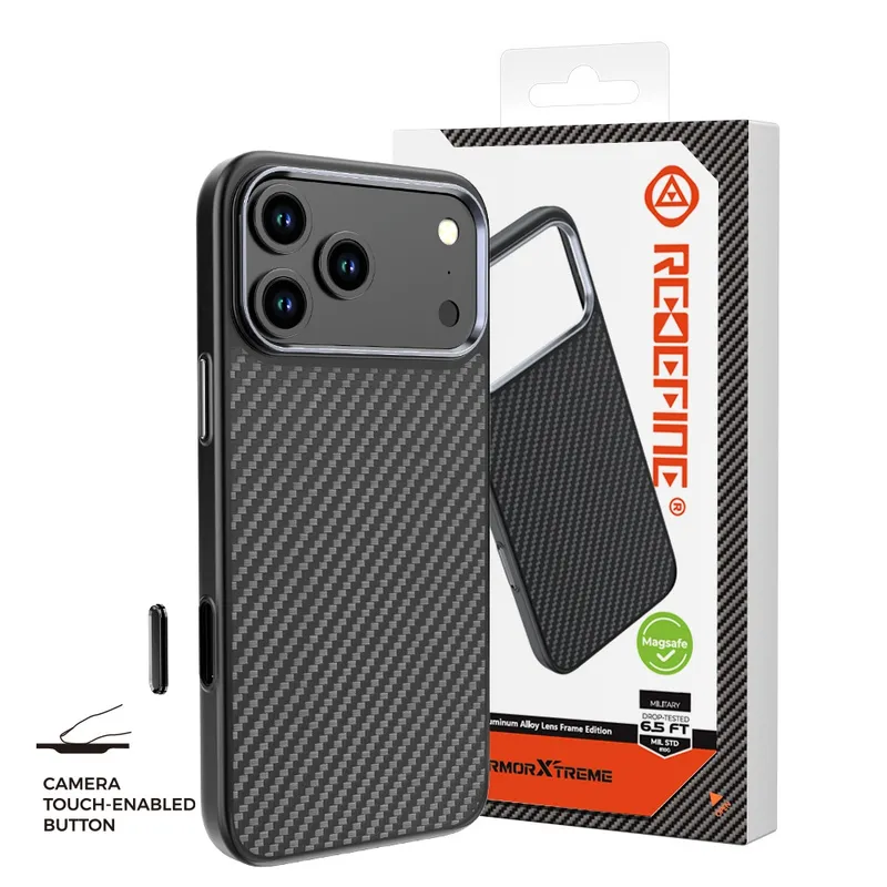 iPhone 17 REDEFINE Armor Xtreme Soft TPU+1500D Kevlar Case Cover With Magnetic Ring