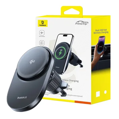 Baseus PrimeTrip VC1 Pro Magnetic Wireless Charging Car Mount Qi2 Air Vent Version