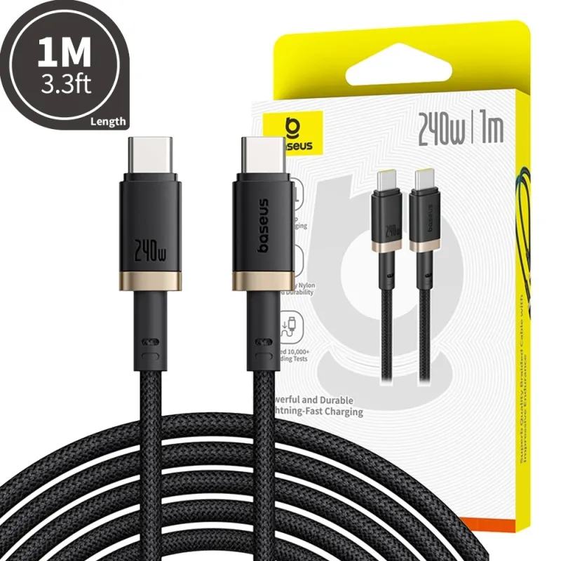 Baseus Dura Fast Charging Data Cable USB-C to USB-C 240W 1M