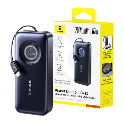 Baseus EnerCore CR11 Power Bank With Retractable Cable 20,000mAh 67W