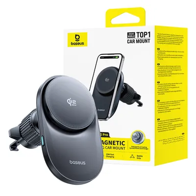 Baseus PrimeTrip VC2 Pro Cooling Magnetic Wireless Charging Car Mount Qi2.2 Air Vent Version