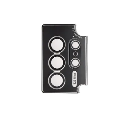 Kinglas Metal Ring HD Tempered Glass Camera Lens Protector Film for SamSung Galaxy S26 Ultra