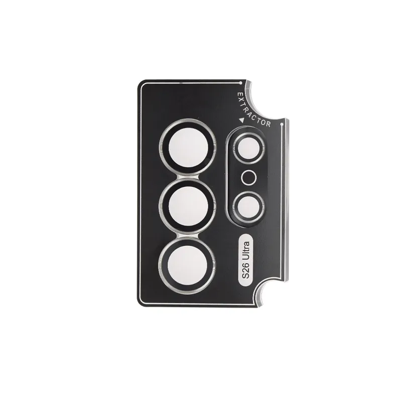 Kinglas Metal Ring HD Tempered Glass Camera Lens Protector Film for SamSung Galaxy S26 Ultra