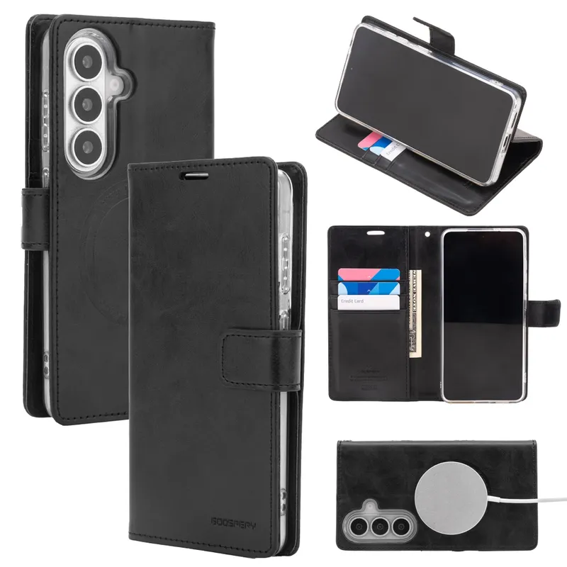 Mercury Blue Moon Diary Case With Magnetic Ring for Samsung Galaxy S26