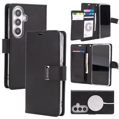 Mercury Rich Diary Case Cover With Magnetic Ring for Samsung Galaxy S26