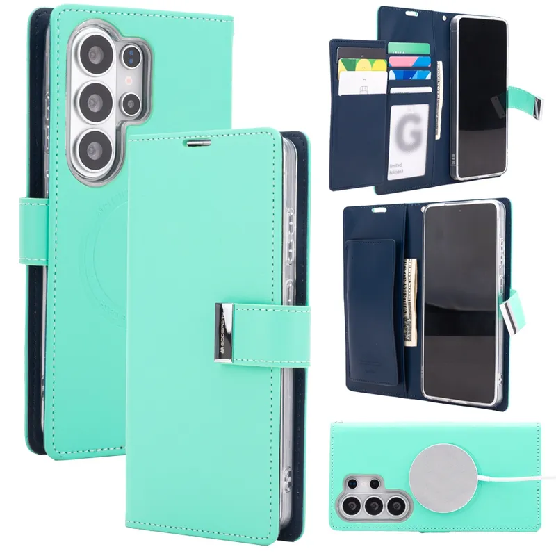 Mercury Rich Diary Case Cover With Magnetic Ring for Samsung Galaxy S26 Ultra