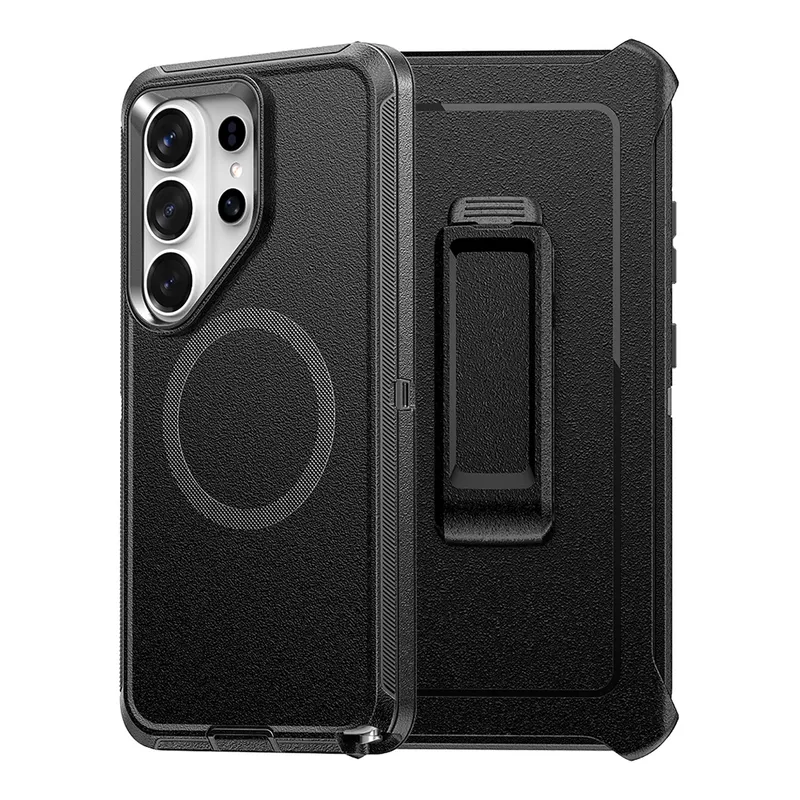 Shockproof Robot Armor Hard Plastic Case Cover with Belt Clip with Magnetic Ring for Samsung Galaxy S26 Ultra