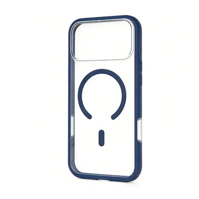iPhone 17 Dual Color Shockproof Transparent Case Cover With Magnetic Ring