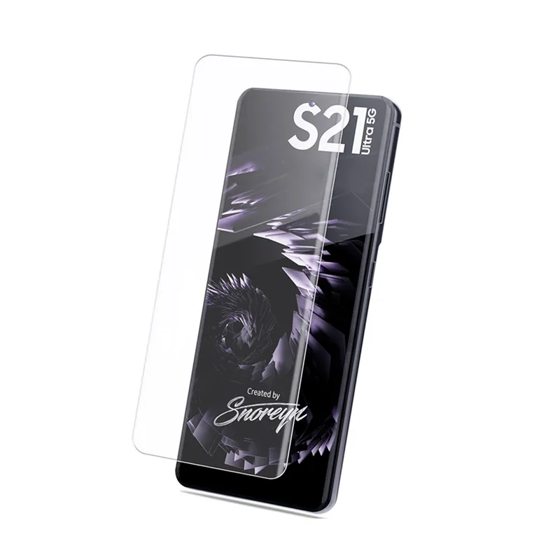3D Curved UV Tempered Glass Screen Protector For Samsung Galaxy S21 Ultra