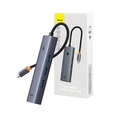 Baseus Flite Series 4-Port HUB Docking Station (USB-C to USB3.03+RJ451)