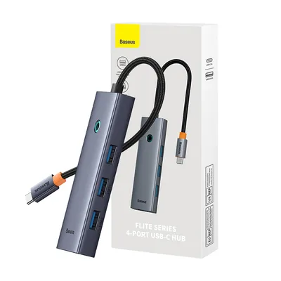 Baseus Flite Series 4-Port HUB Docking Station (USB-C to USB3.0*4)