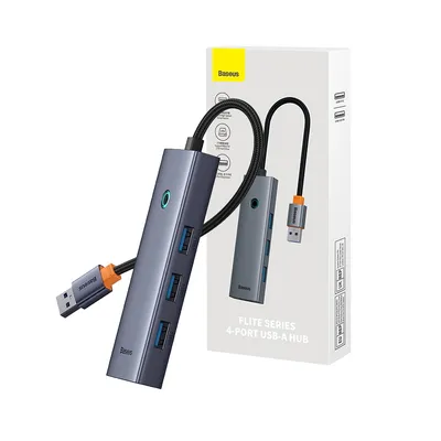 Baseus Flite Series 4-Port HUB Docking Station (USB-A to USB3.0*4)