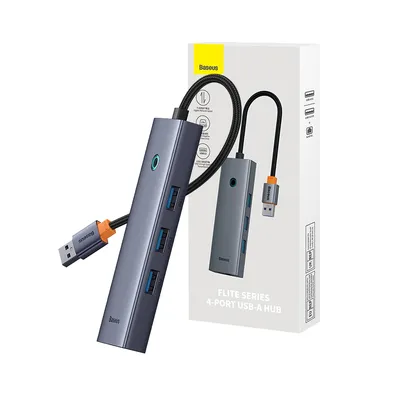 Baseus Flite Series 4-Port HUB Docking Station (USB-A to USB3.03+RJ451)