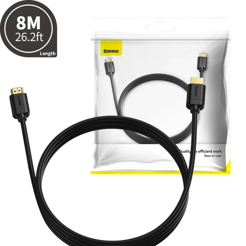 Baseus HDMI 2.0 cable 4K 60 Hz 3D HDR 18 Gbps CAKGQ-E01 8M