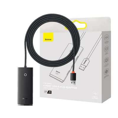Baseus Hub Lite Series 4 Port USB HUB (USB 3.0 X 4 200cm)