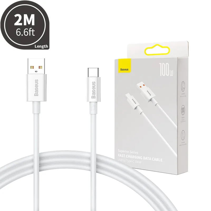 Baseus Superior Series Fast Charging Data Cable USB to USB-C 100W 2M
