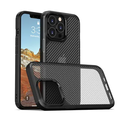 Carbon Fiber Hard Shield Case Cover for iPhone 13