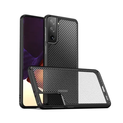 Carbon Fiber Hard Shield Case Cover for Samsung Galaxy S21 Plus