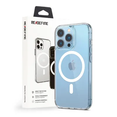 Clear Hybrid Case Cover with Magnetic Ring for iPhone 14 Plus