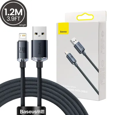 CW-FXP Baseus Crystal Shine Series Fast Charging Data Cable USB to iPhone 2.4A 1.2m