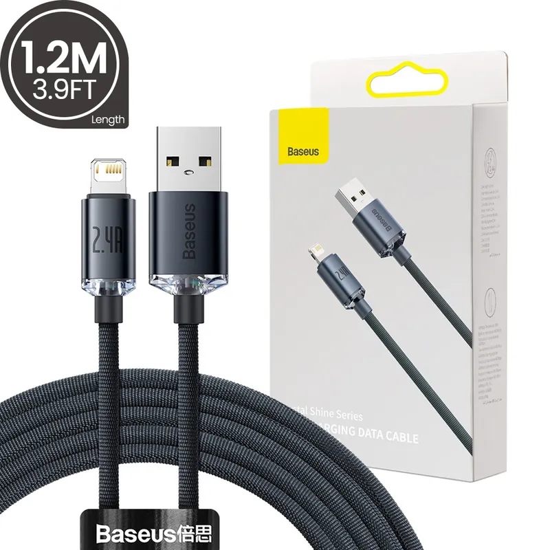 CW-FXP Baseus Crystal Shine Series Fast Charging Data Cable USB to iPhone 2.4A 1.2m