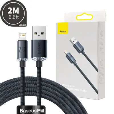 CW-FXP Baseus Crystal Shine Series Fast Charging Data Cable USB to iPhone 2.4A 2m