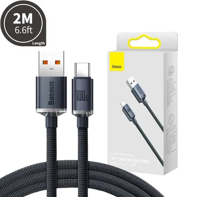 CW-FXP Baseus Crystal Shine Series Fast Charging Data Cable USB to USB-C 100W 2m
