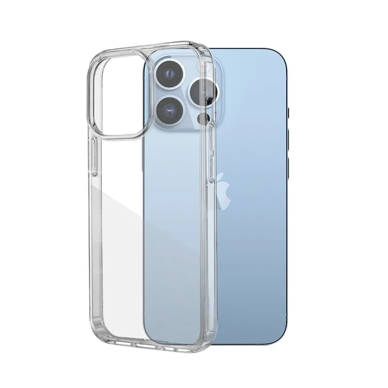 High Quality Acrylic + TPU Hybrid Transparent Case Cover for iPhone 14 Plus