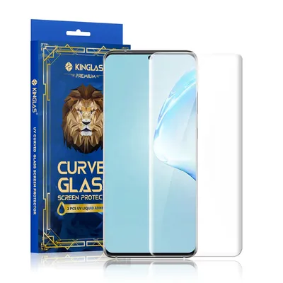 Kinglas 3D Curved UV Tempered Glass Screen Protector For Samsung Galaxy S20 (2 PCS UV Liquid Adhesive)