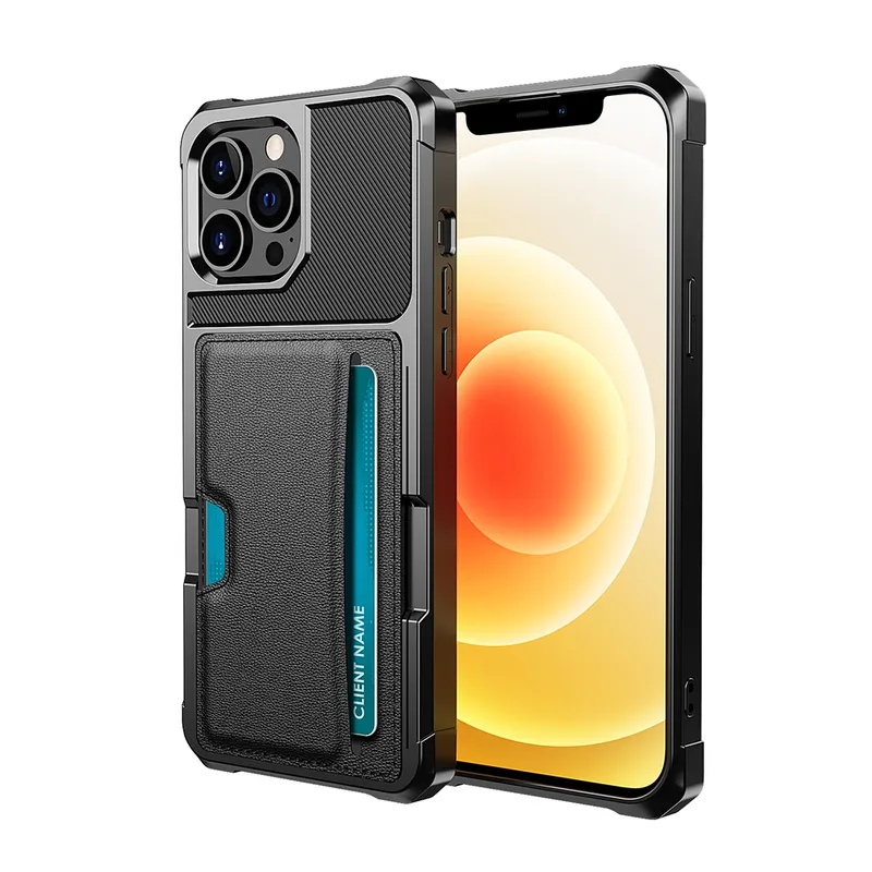 Magnetic Anti-fall Protection Case With Card Slot for iPhone 14 Plus