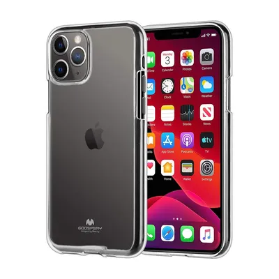 Mercury Transparent Jelly Case Cover for iPhone 11 Pro Max