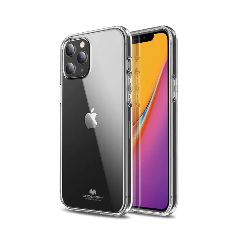 Mercury Transparent Pearl Jelly Case Cover for iPhone 13 Pro Max