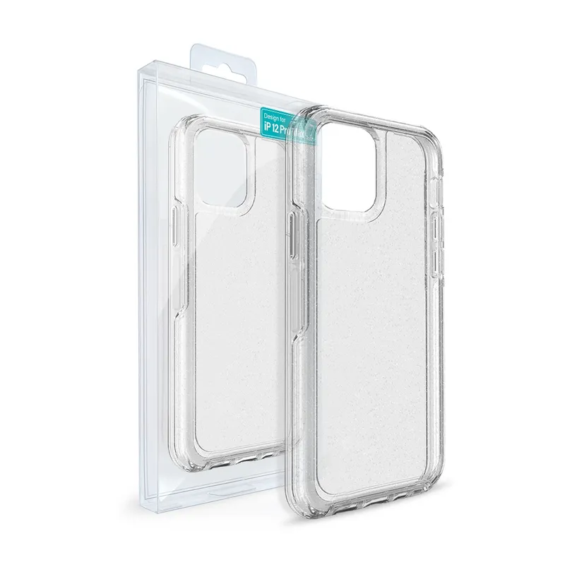 Shiny Clear Acrylic Shockproof Case Cover for iPhone 12 Pro Max (6.7'')
