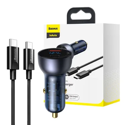 Baseus Particular Digital Display QC+PPS Dual Quick Charger Car Charger 65W