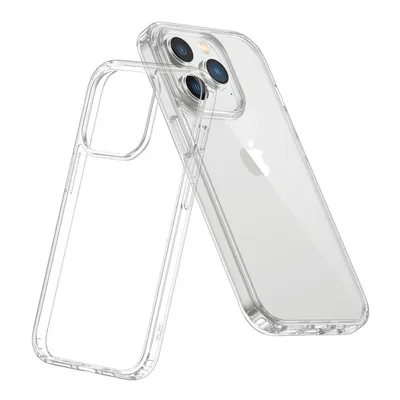 iPhone 15 Pro High Quality Acrylic + TPU Hybrid Transparent Case Cover