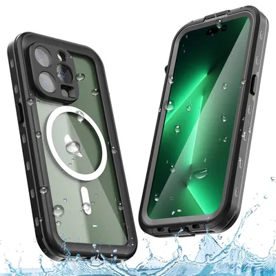iPhone 15 Redpepper Dot+ IP68 Waterproof Case Cover with Magnetic Ring