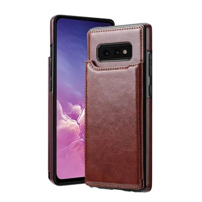 Back Flip Leather Wallet Cover Case for Samsung Galaxy S10E