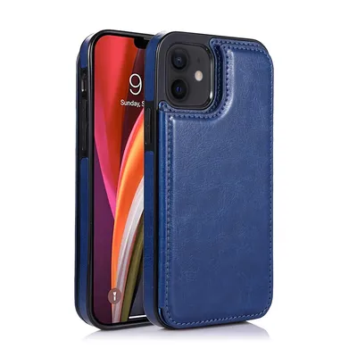 Back Flip Leather Wallet Cover Case for iPhone 12 mini (5.4'')