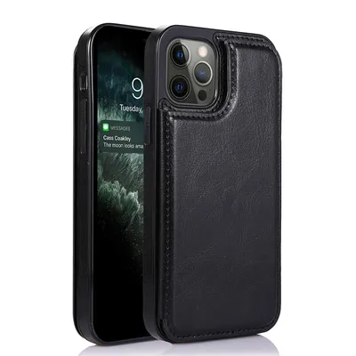 Back Flip Leather Wallet Cover Case for iPhone 14 Pro