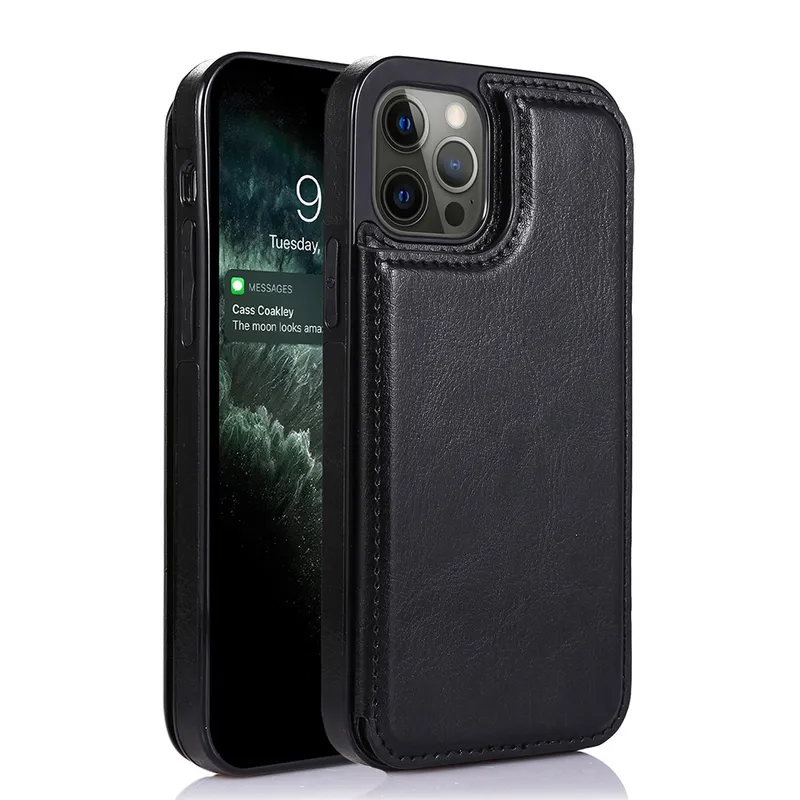Back Flip Leather Wallet Cover Case for iPhone 15 Pro Max