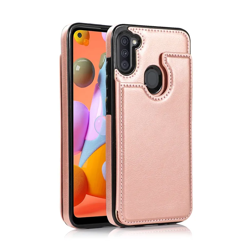 Back Flip Leather Wallet Cover Case for Samsung Galaxy A11