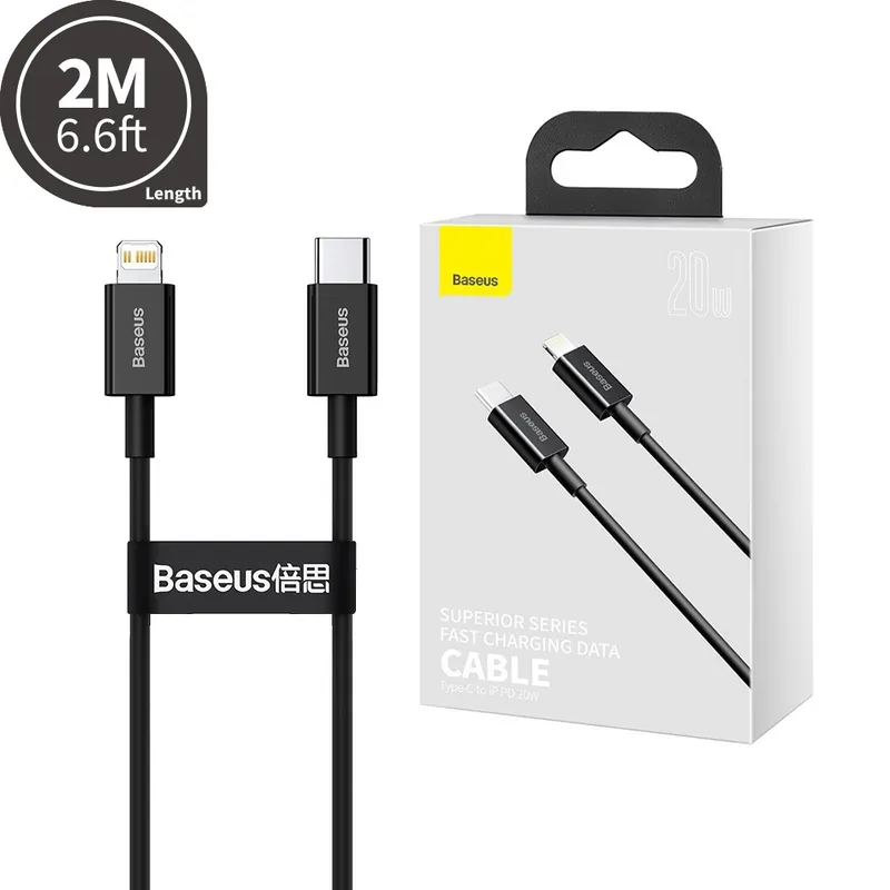 Baseus Superior Series Fast Charging Data Cable USB-C to iPhone PD 20W 2M