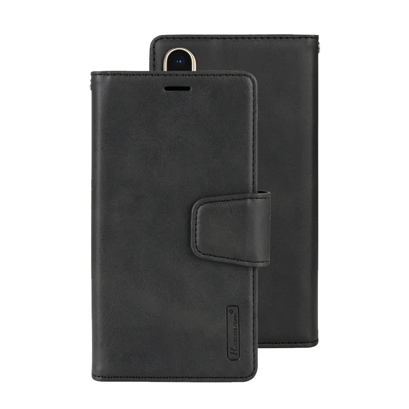 Hanman 2 in 1 Detachable Magnetic Flip Leather Wallet Cover Case for iPhone XR