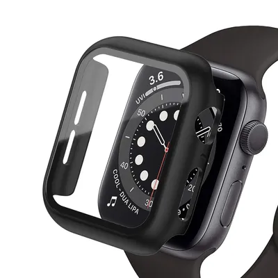 REDEFINE Hard PC Case with Tempered Glass Screen Protector for Apple Watch Series 4 / 5 / 6 / SE 44mm