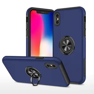 Magnetic Ring Holder Shockproof Cover Case for iPhone XS Max
