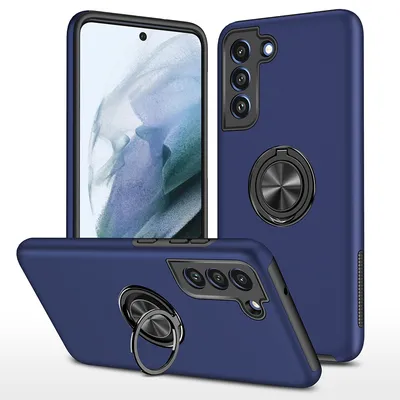 Magnetic Ring Holder Shockproof Cover Case for Samsung Galaxy S21 FE 5G