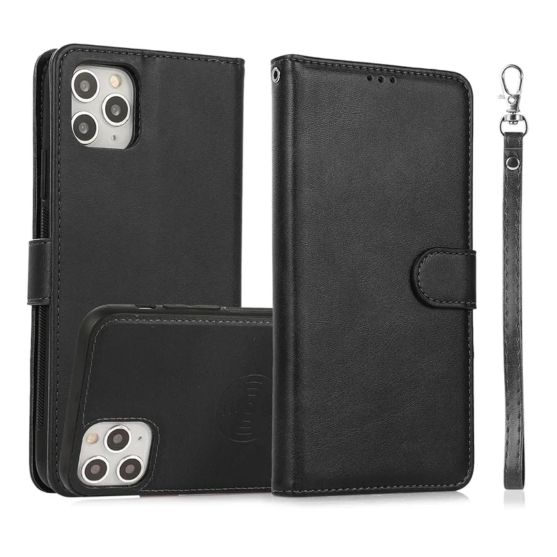 Magnetic Split PU Leather Flip Wallet Cover Case for iPhone 11 Pro Max