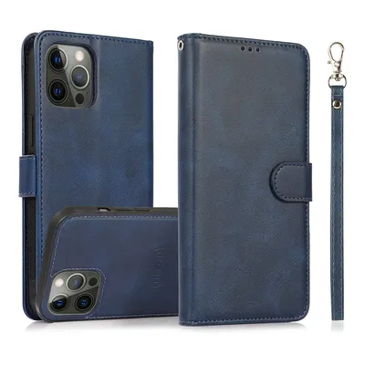 Magnetic Split PU Leather Flip Wallet Cover Case for iPhone 12 Pro Max